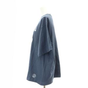 AMERICANA ロゴプリントTシャツ カットソー 半袖 ONE 紺 ネイビー