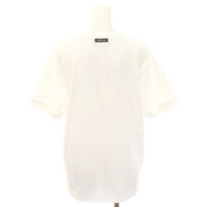 AMERICANA AMRCN プリントTee Tシャツ カットソー 半袖 プルオーバー コットン F 白 ホワイト 黒 ブラック