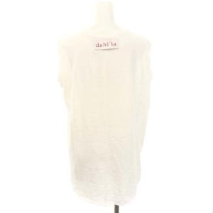 AMERICANA dahl’ia コラボトップス カットソー タンクトップ コットン F 白 ホワイト