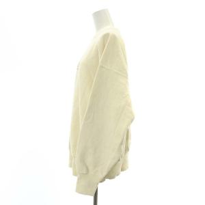 AMERICANA AMRCNロゴスウェット トレーナー 長袖 裏起毛 クリーム色