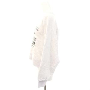 AMERICANA クロップド ボリューム スリーブ スウェット トレーナー 長袖 ライトグレー