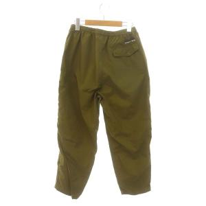 AMERICANA ナイロンパンツ テーパード イージー S カーキ