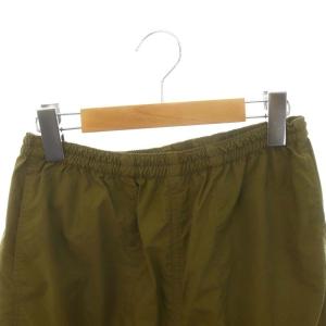 AMERICANA ナイロンパンツ テーパード イージー S カーキ