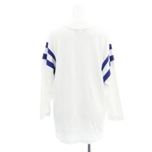 AMERICANA lyocell cotton switching rib print football tee Tシャツ 長袖 プルオーバー