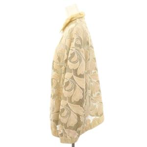 Ameri VINTAGE 22SS EVELYN LACE BLOUSON ブルゾン ジャケット ジップアップ F ベージュ