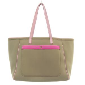 A.D.M.J. バイカラー マジックライト トートバッグ ハンドバッグ グレージュ ピンク /SR18