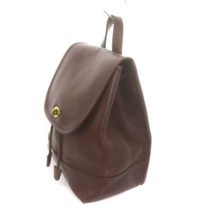 COACH リュックサック レザー 茶色 ブラウン 9791