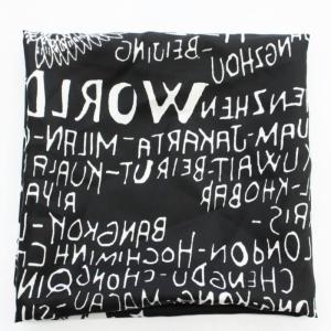 GIVENCHY シルクスカーフ 総柄 黒 ブラック 白 ホワイト