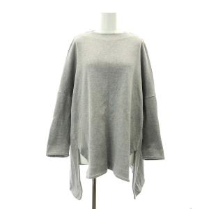 ポンチョプルオーバートップス カットソー 長袖 36 グレー