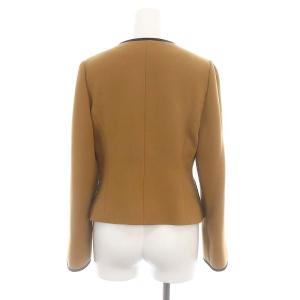 M'S GRACY セットアップ ノーカラージャケット フレアスカート 38 36 キャメル ブラック