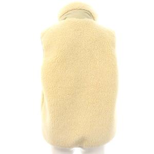 WOOLRICH フリースベスト ボアベスト ジップアップ スタンドカラー USAWS イエローベージュ ベージュ モカ