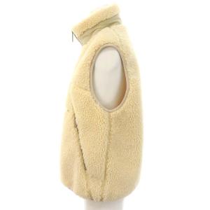 WOOLRICH フリースベスト ボアベスト ジップアップ スタンドカラー USAWS イエローベージュ ベージュ モカ