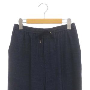 BEARDSLEY 24SS デニム風トラックパンツ テーパード イージー F 紺 ネイビー /AT OS