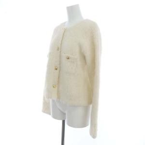 EVERYDAY I LIKE 22AW Shaggy ノーカラージャケット オフホワイト