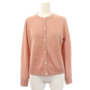 24SS Sheer Knit Tesoro カーディガン ニット 長袖 クルーネック 038 ピンク