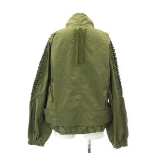 Helmut Lang LT WT NYLON LACING JKT ジャケット ジップアップ S カーキ