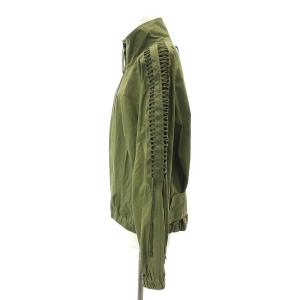 Helmut Lang LT WT NYLON LACING JKT ジャケット ジップアップ S カーキ