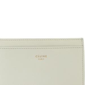 CELINE フィービー期 カードケース 名刺入れ レザー ロゴ ライトグレー