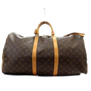 LOUIS VUITTON モノグラム キーポル55 ボストンバッグ 2way ブラウン M41424