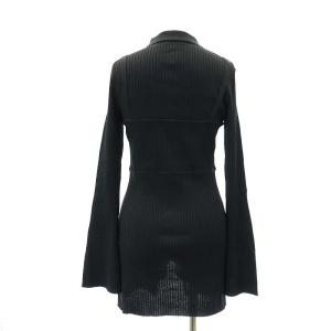 Diagram GRACE CONTINENTAL 23AW ビスチェシャツニットトップ 長袖 リブニット 36 黒 ブラック