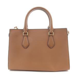 MICHAEL KORS SHEILA MD CZ サッチェル ショルダーバッグ ハンド 2way 茶 ブラウン 35S3G6HS2L