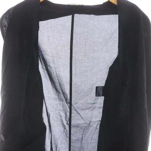 ESTNATION 24SS ガスボイルシアーシダブルジャケット テーラードジャケット 36 黒 ブラック /DF OS