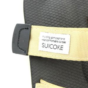 SUICOKE サンダル ストラップベルト US5 23.0cm ベージュ 黒 ブラック OG-070C JESEE-C
