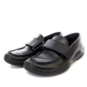 PRADA SPORT シューズ スリッポン スニーカー ベルクロ レザー 35 22cm 黒 ブラック