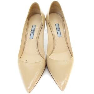 PRADA パンプス ポインテッドトゥ ピンヒール 37 24cm べージュ