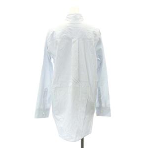 Deuxieme Classe 23SS NEW B.D ボタンダウンシャツ 長袖 ストライプ F 青 白 ブルー ホワイト