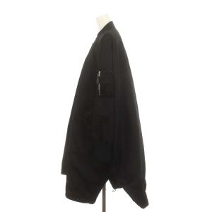 ADORE 22AW プルーフナイロンタフタジャケット MA-1 ブルゾン フルジップ 38 ブラック