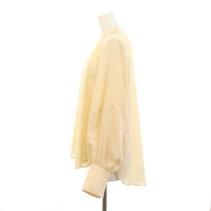 ADORE 22AW ドライビエラブラウス シャツ 長袖 プルオーバー 38 M ベージュ