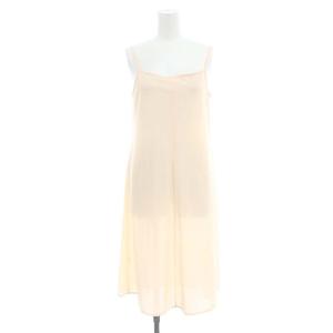 ANAYI 24SS レオパードプリントスタンドフリルワンピース ロング 長袖 ハイネック 38 ベージュ