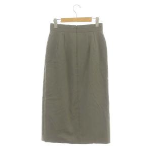 ANAYI 22SS タイトスカート マキシ ロング フロントボタン 38 M カーキ