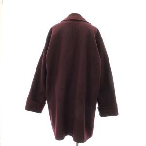 POLO RALPH LAUREN ウールダブルボタンコート アウター ロング チェスター M ボルドー