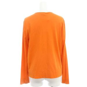 MACKINTOSH LONDON SUPER FINE LAB パウダーシュガーコットンカーディガン 長袖 38 オレンジ /DF OS