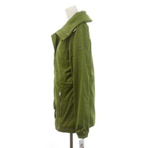 MICHAEL Michael Kors SHORT LOGOANORAK ジップアップジャケット ブルゾン フード付き XS カーキ 緑 グリーン