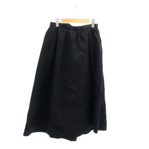 Tao AD1997 中綿 ラップスカート ロング フレア ボリューム 黒 ブラック