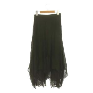 POLO RALPH LAUREN ヘムスカート マーメイドスカート アシンメトリー ロング 0 カーキ