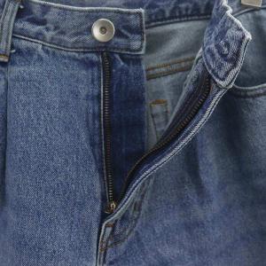 EVERYDAY I LIKE 23AW タックバギーデニム デニムパンツ ジーンズ 34 青 ブルー