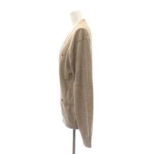Maison Kitsuné FOX HEAD PATCH CLASSIC CARDIGAN カーディガン ニット ウール S ベージュ