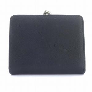 Vivienne Westwood 二つ折り 財布 オーブ がま口 ブラック