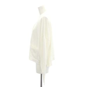 IENA 24SS ドライコットン Vネックカーディガン 長袖 クロップド 白 ホワイト