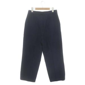 IENA 23AW ドットジャガードペグトップパンツ テーパード 38 紺 ネイビー