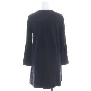 franche lippée スナップボタン ロングカーディガン 長袖 M 紺 ネイビー