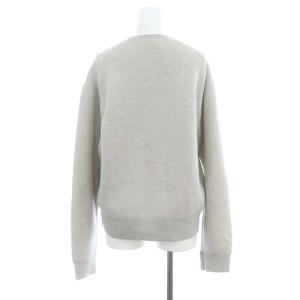 MADISONBLUE カシミヤ混クルーネックニット プルオーバー セーター 長袖 1 S ライトグレー