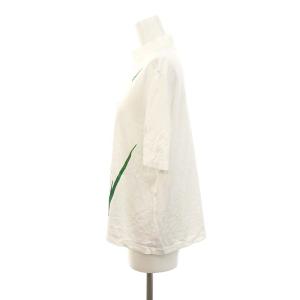 Mame Kurogouchi Botanical Embroidery Pullover Tシャツ カットソー 半袖 刺繍 2 白 緑 ピンク MM20SS-JS052