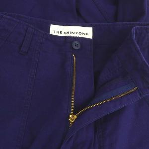 Shinzone 24SS WASHED BAKER PANTS ベイカーパンツ ストレート 34 紺 ネイビー