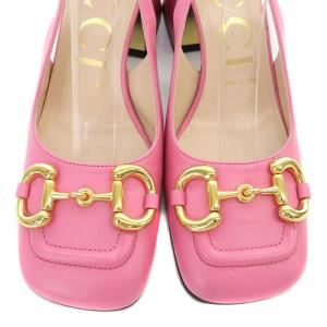 GUCCI Malaga Kid Horsebit Slingback Pumps