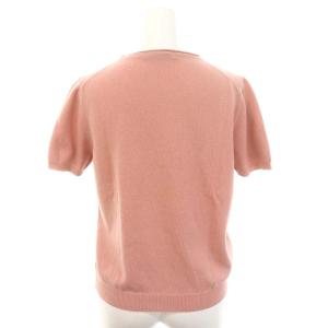 PRADA カシミヤ 半袖ニット セーター 42 ピンク